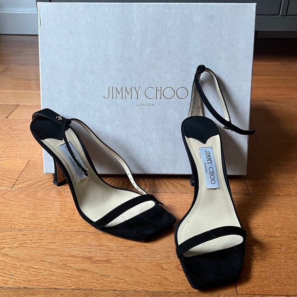 Jimmy Choo Black Strappy Heels - Picture 3 of 4